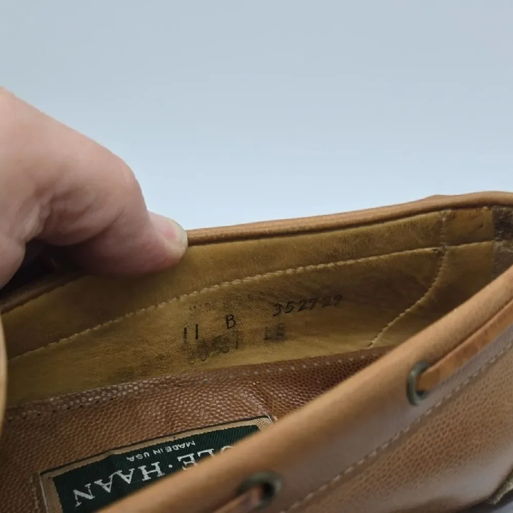 Cole Haan Cognac Leather Tassel Loafers
